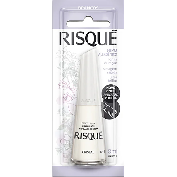 ESMALTE RISQUE CRISTAL COM BLISTER DISPLAY 6U