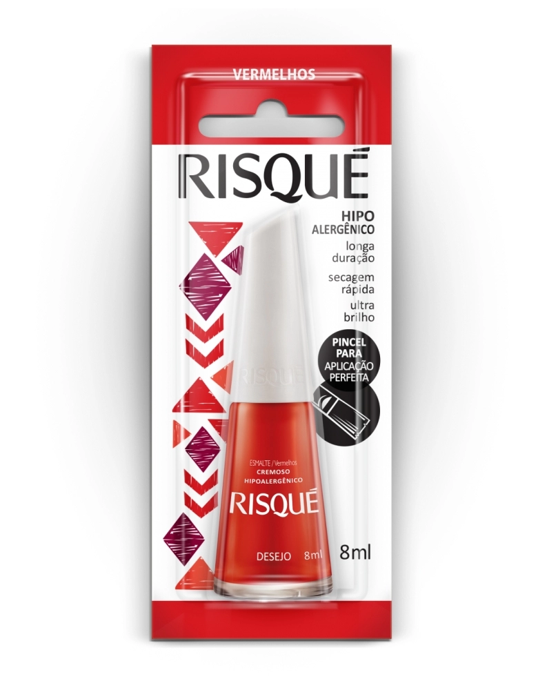 ESMALTE RISQUE DESEJO COM BLISTER DISPLAY 6U