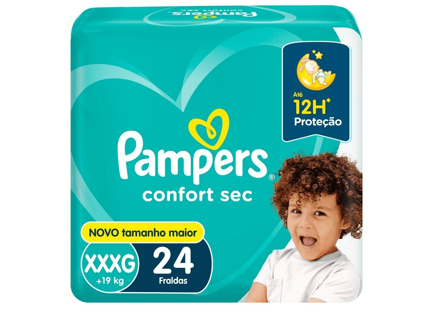 FRALDA PAMPERS CONFORT SEC MEGA XXXG 24U