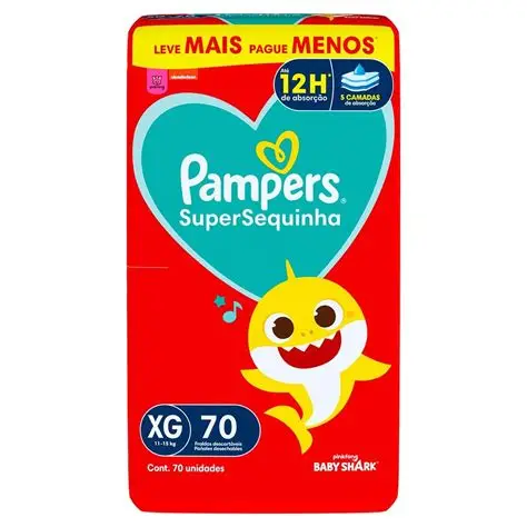 FRALDA PAMPERS SUPERSEQUINHA XG 70U