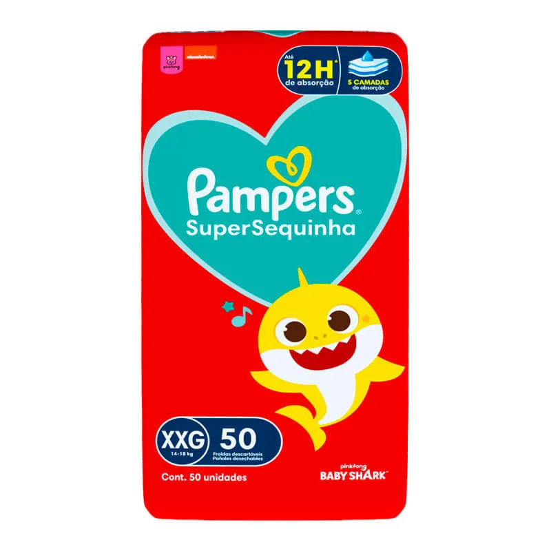 FRALDA PAMPERS SUPERSEQUINHA XXG 50U