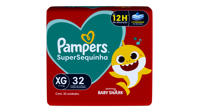 FRALDA PAMPERS SUPERSEQUINHA MEGA XG 32U
