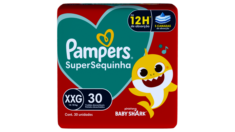 FRALDA PAMPERS SUPERSEQUINHA MEGA XXG 30U