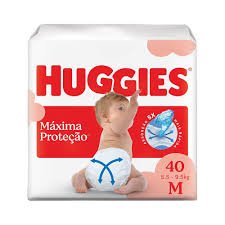 FRALDA HUGGIES MEGA MAXIMA PROTECAO M 40U