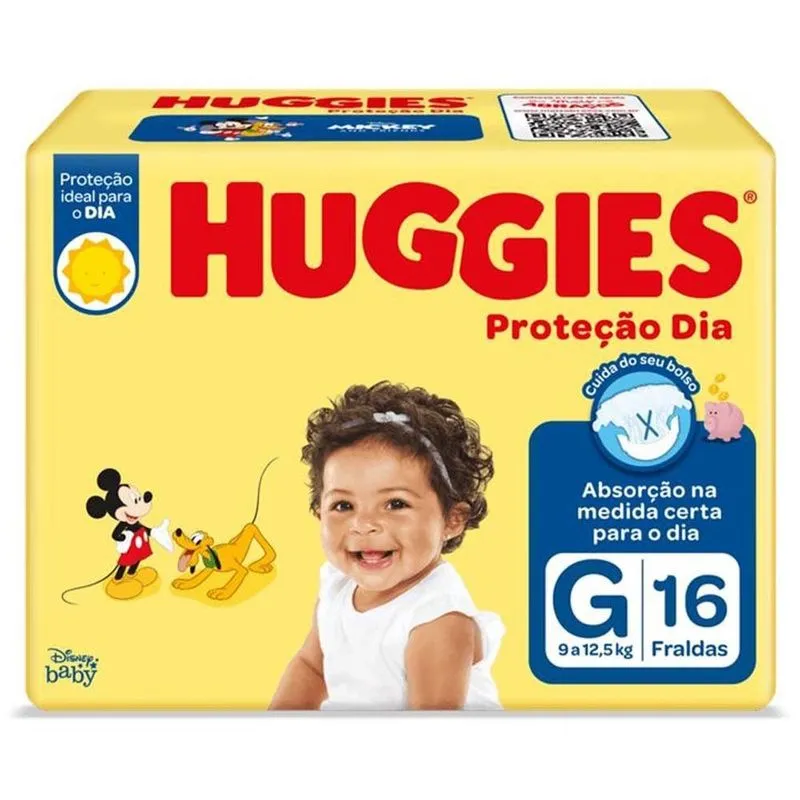 FRALDA HUGGIES JUMBINHO PROTECAO DIA G 16U