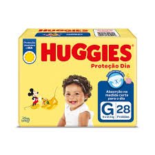 FRALDA HUGGIES JUMBO PROTECAO DIA G 28U