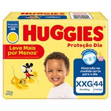 FRALDA HUGGIES MEGA PROTECAO DIA XXG 44U