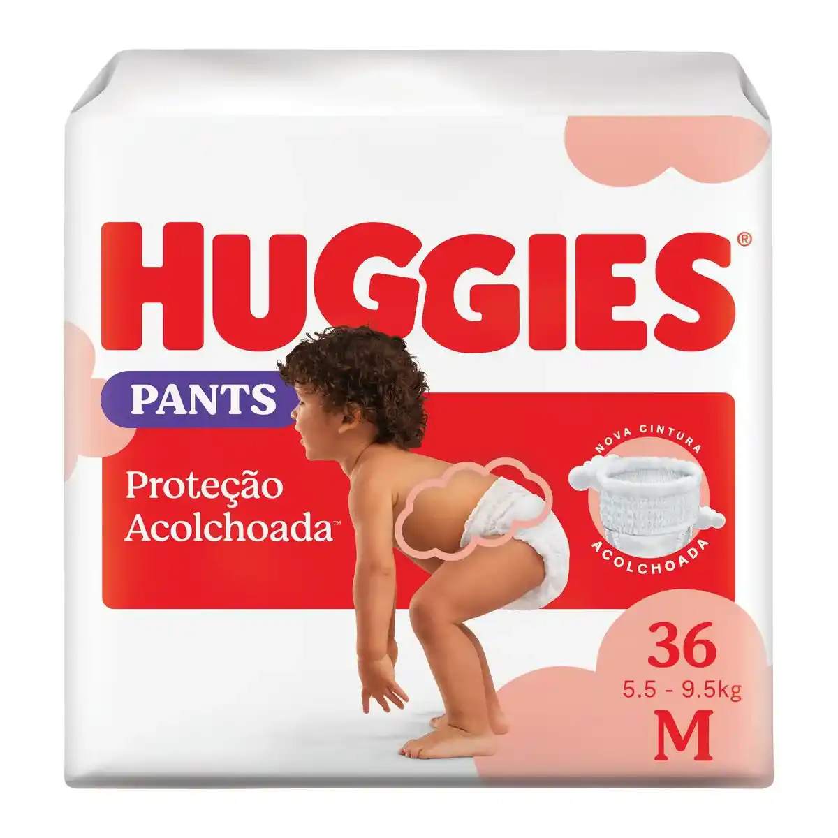 FRALDA HUGGIES ROUPINHA MEGA PROTECAO ACOLCHOADA M 36U