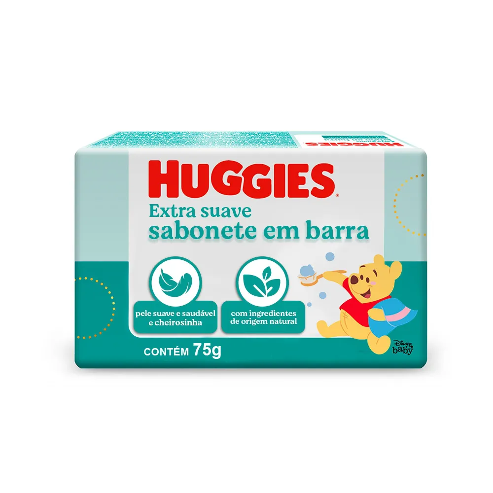 SABONETE INFANTIL HUGGIES EXTRA SUAVE 75G