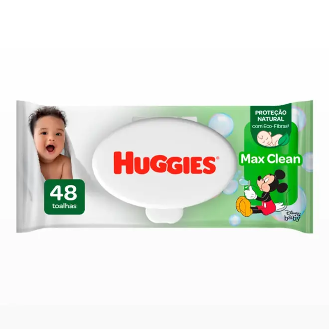TOALHA UMEDECIDA HUGGIES MAX CLEAN 48U