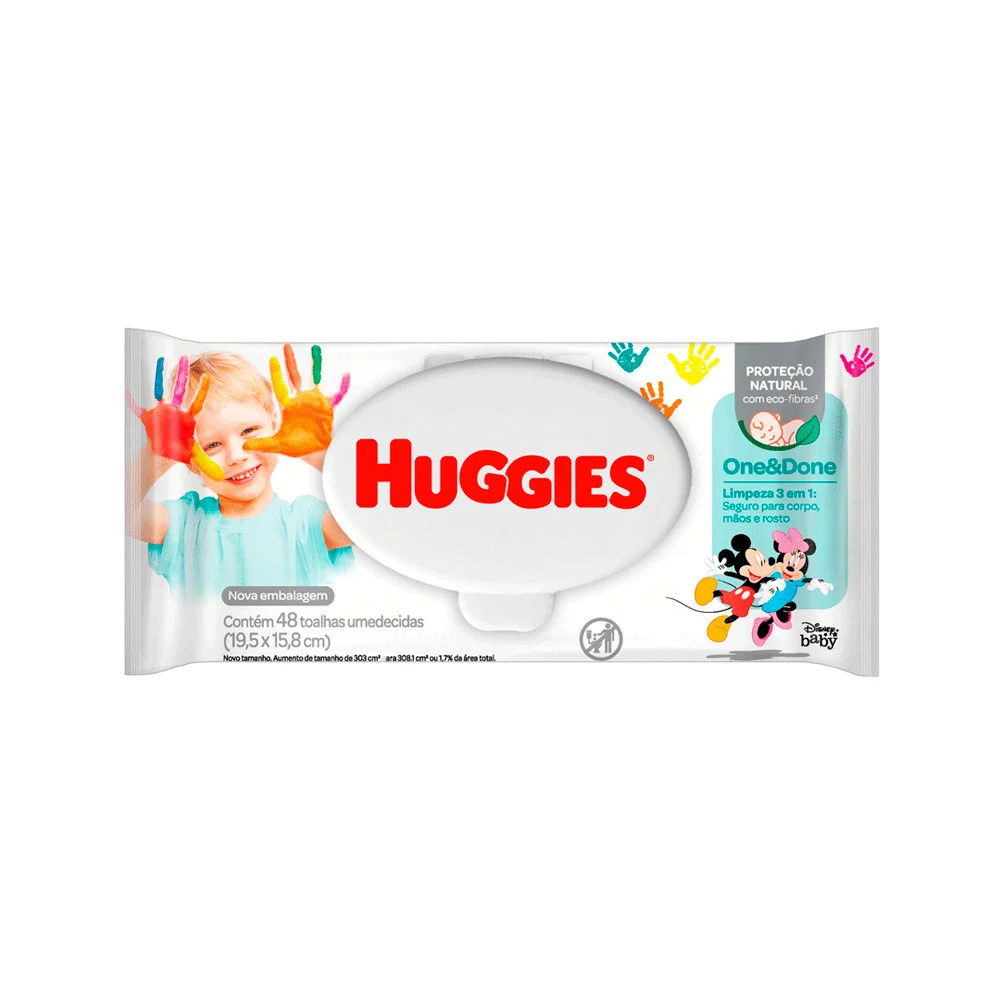 TOALHA UMEDECIDA HUGGIES ONEDONE 48U
