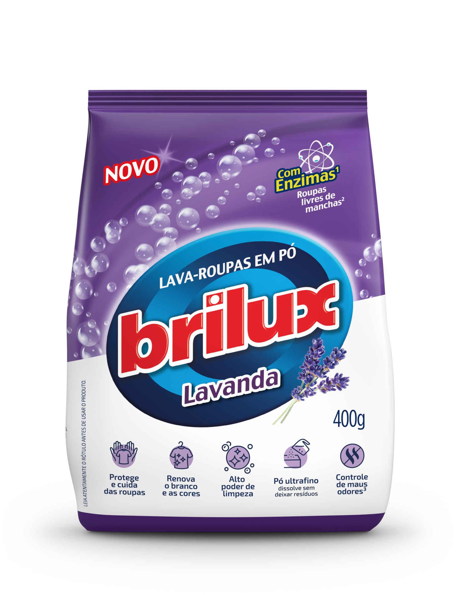 LAVA ROUPA EM PO BRILUX LAVANDA 400G