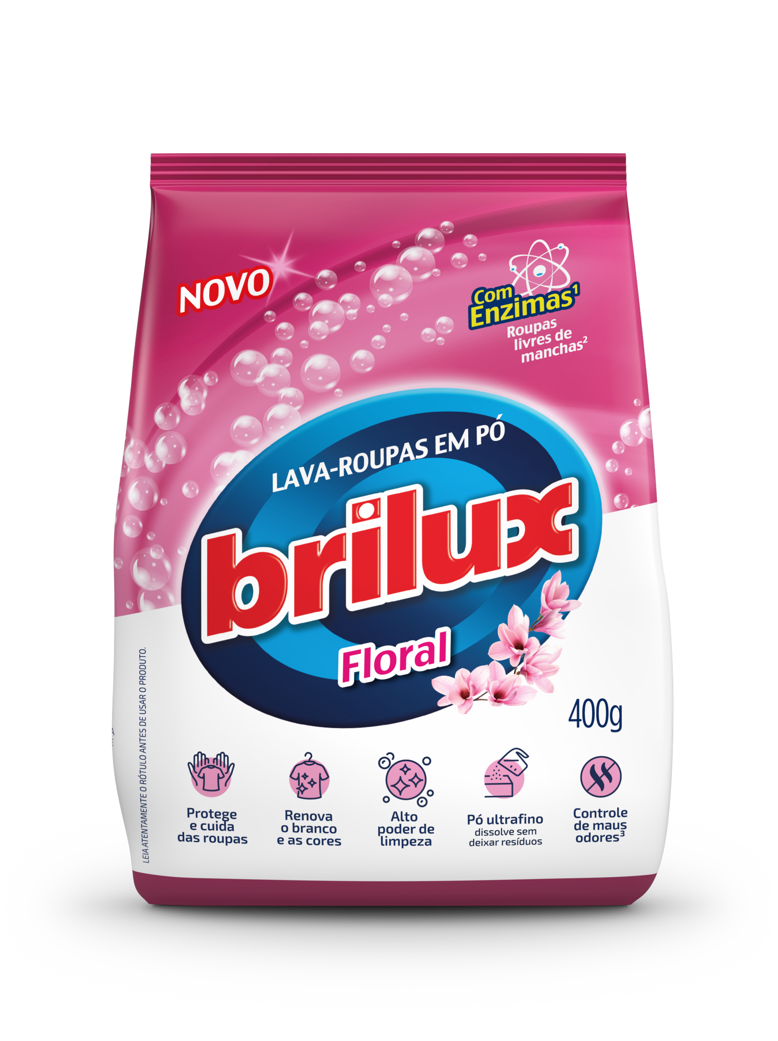 LAVA ROUPA EM PO BRILUX FLORAL 400G