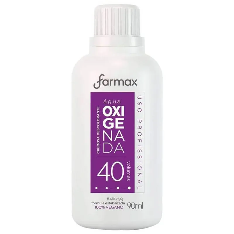 AGUA OXIGENADA CREMOSA FARMAX VOLUME 40 FD 12U