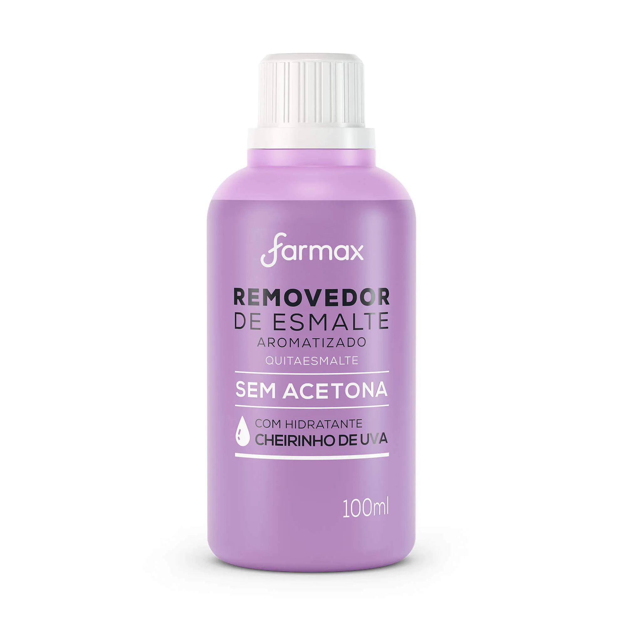 REMOVEDOR DE ESMALTE SEM ACETONA UVA 100ML FD 12U