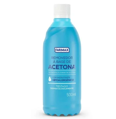 REMOVEDOR ACETONA FARMAX 500ML FD 12U