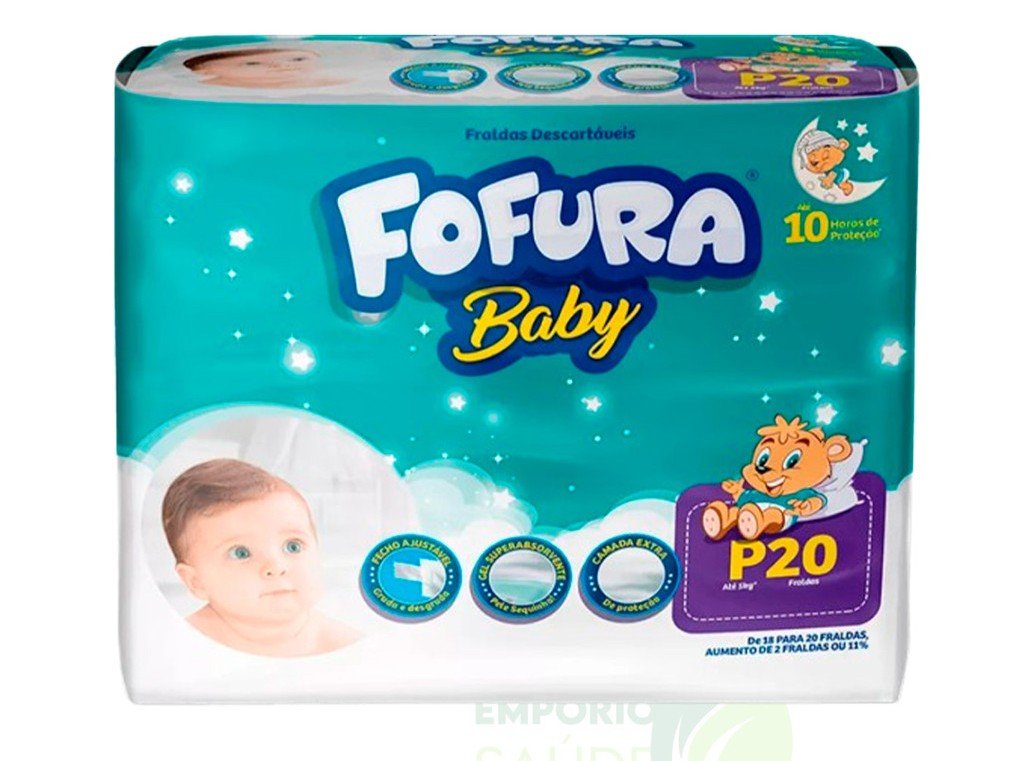 FRALDA FOFURA BABY JUMBINHO P 20U
