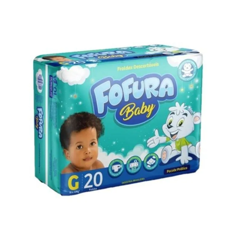 FRALDA FOFURA BABY JUMBO PRATICA G 20U
