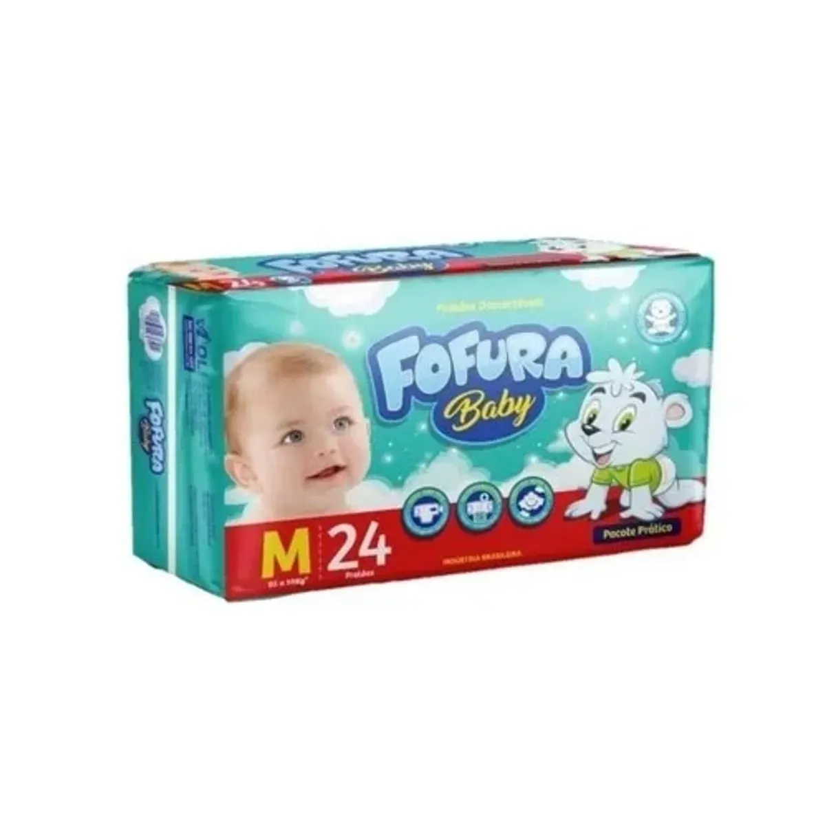 FRALDA FOFURA BABY JUMBO PRATICA M 24U