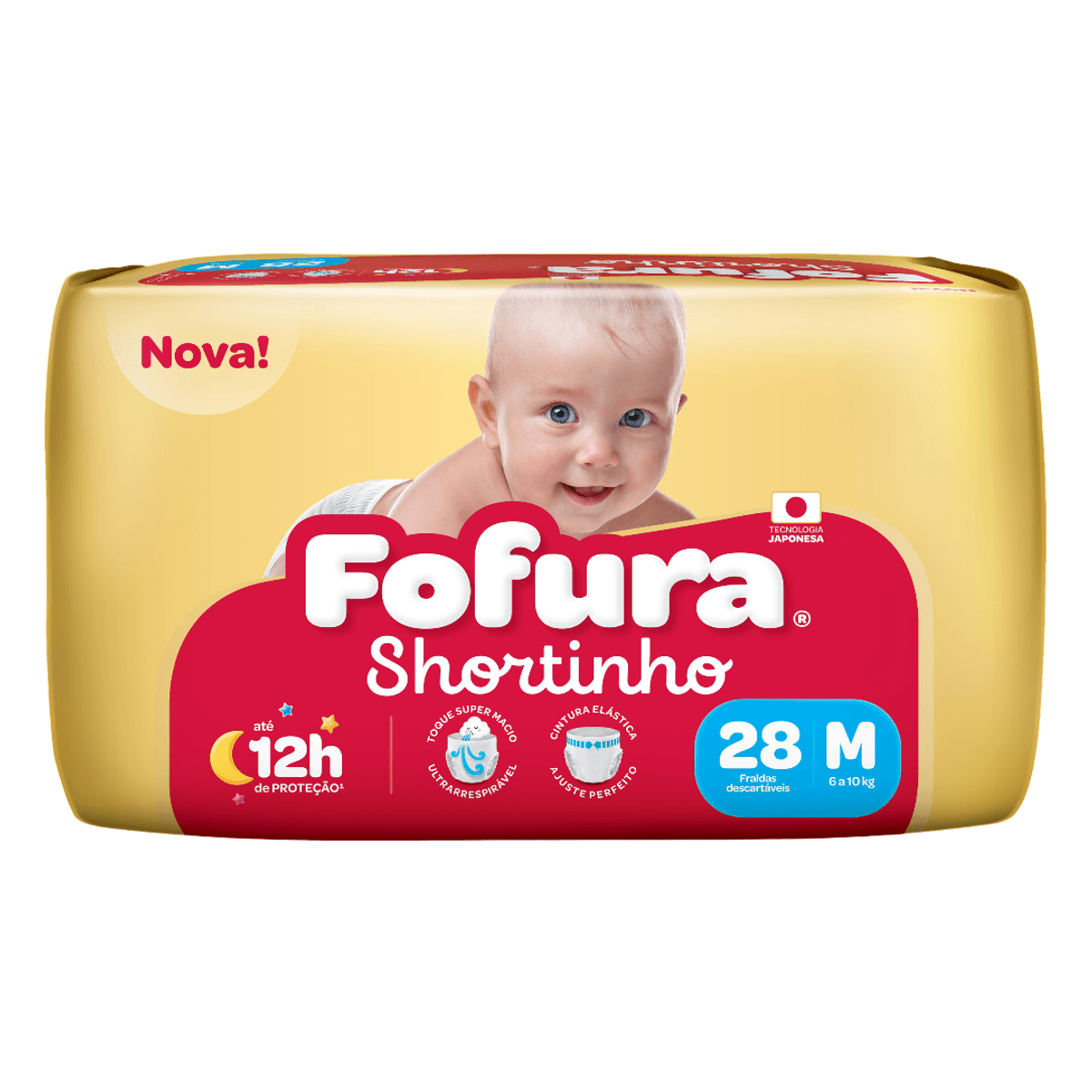 FRALDA FOFURA SHORTINHO M 28U