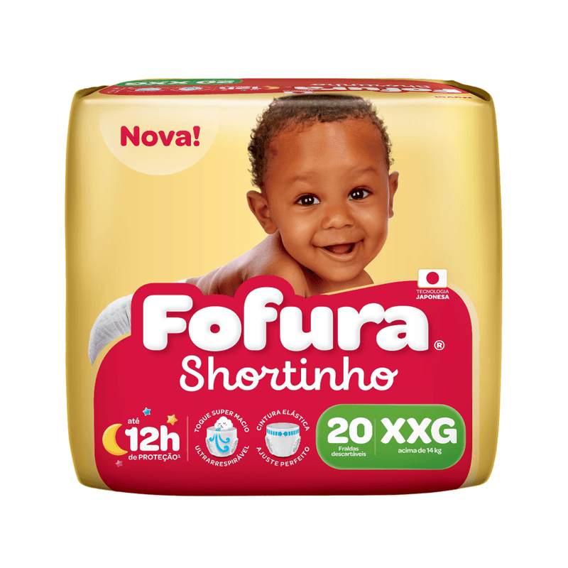 FRALDA FOFURA SHORTINHO XXG 20U