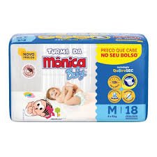 FRALDA TURMA DA MONICA BABY JUMBINHO M 18U