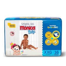 FRALDA TURMA DA MONICA BABY JUMBO XXG 16U