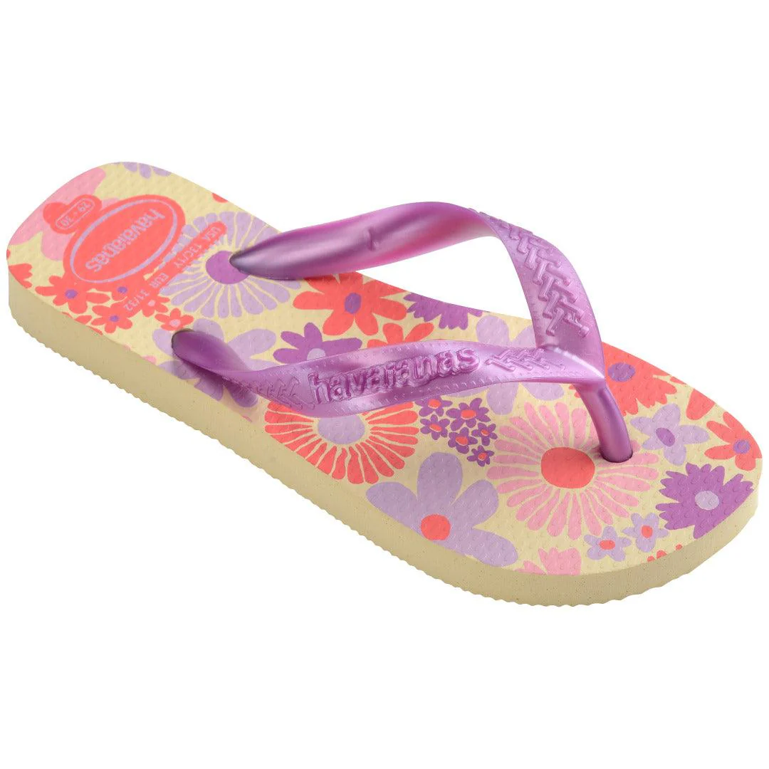 SANDALIA HAVAIANAS KIDS FLORES BUTTER 27/28