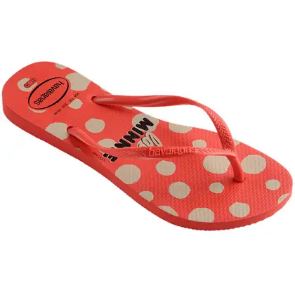 SANDALIA HAVAIANAS SLIM DISNEY MACARON VERMELHO 41/42