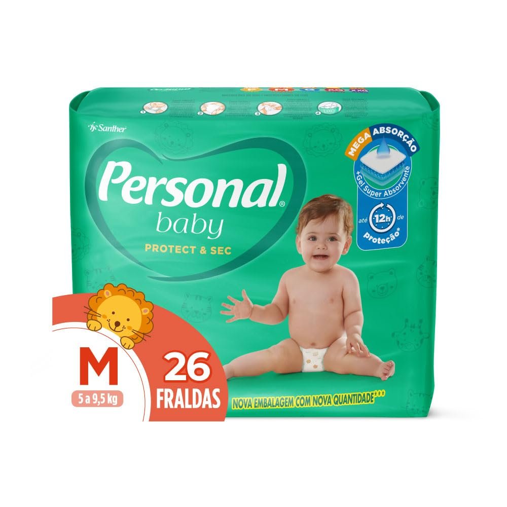 FRALDA BABY PERSONAL JUMBO M 26U