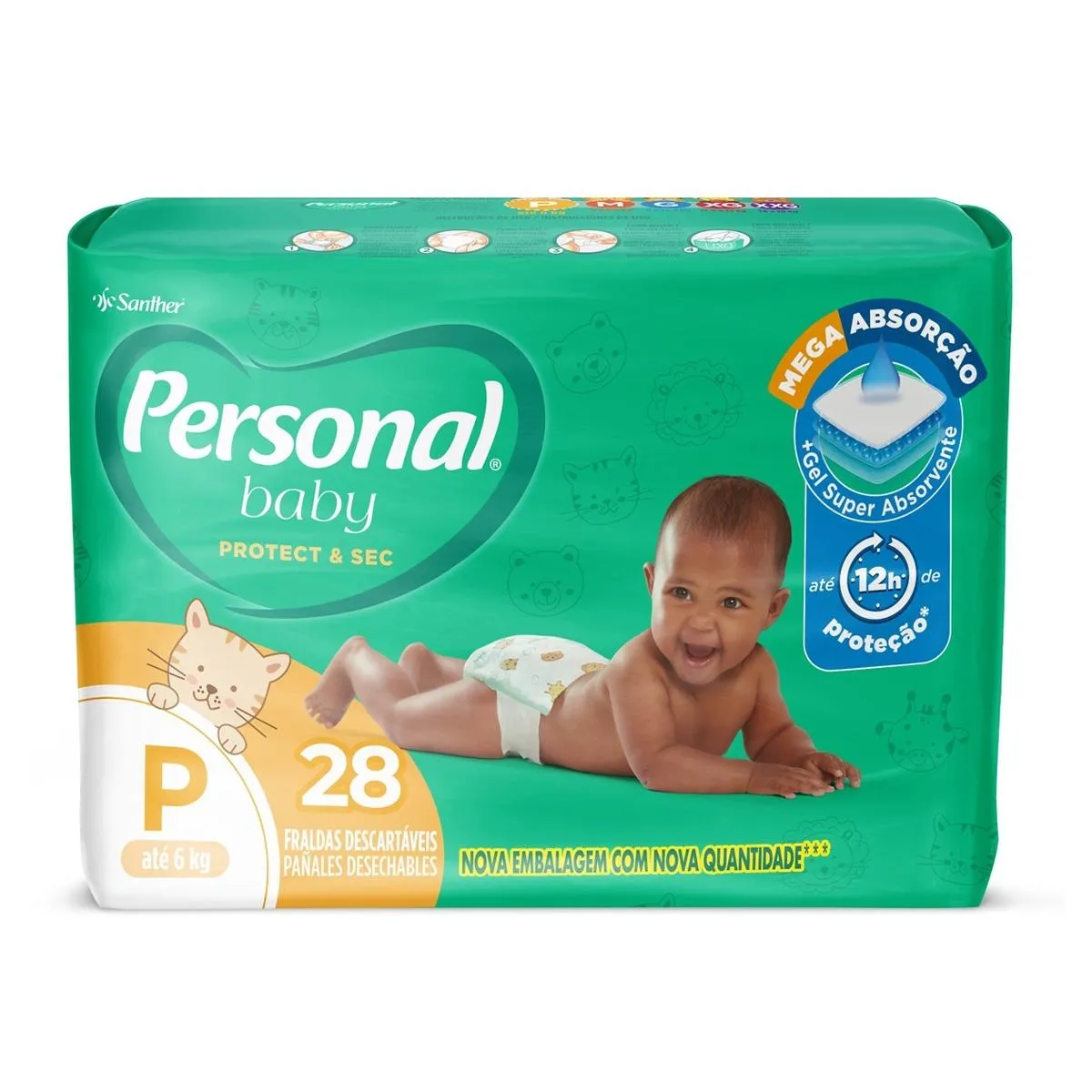 FRALDA BABY PERSONAL JUMBO P 28U