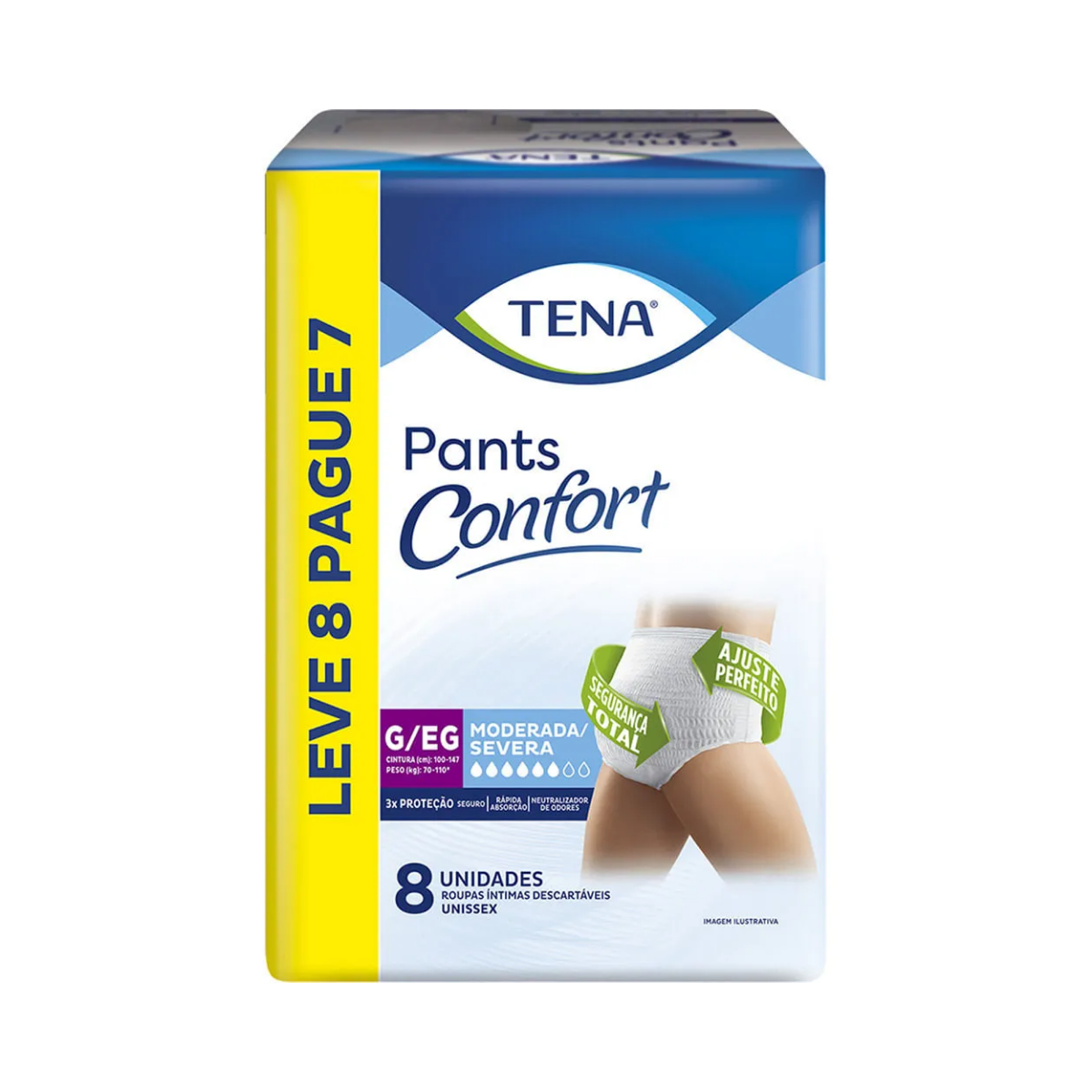 FRALDA GERIATRICA CONFORT PANTS EG 8U