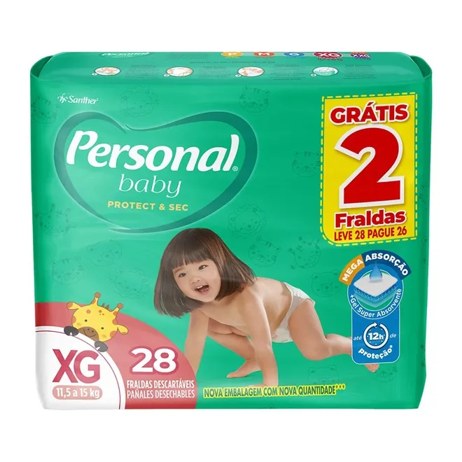FRALDA BABY PERSONAL MEGA XG 28U