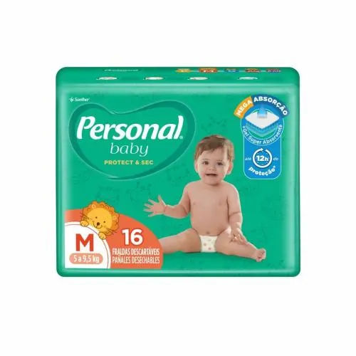 FRALDA BABY PERSONAL JUMBINHO M 16U