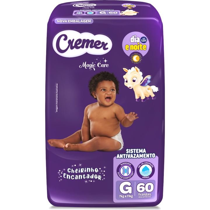 FRALDA BABY CREMER HIPER G 60U