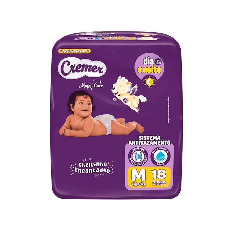 FRALDA BABY CREMER JUMBINHO M 18U