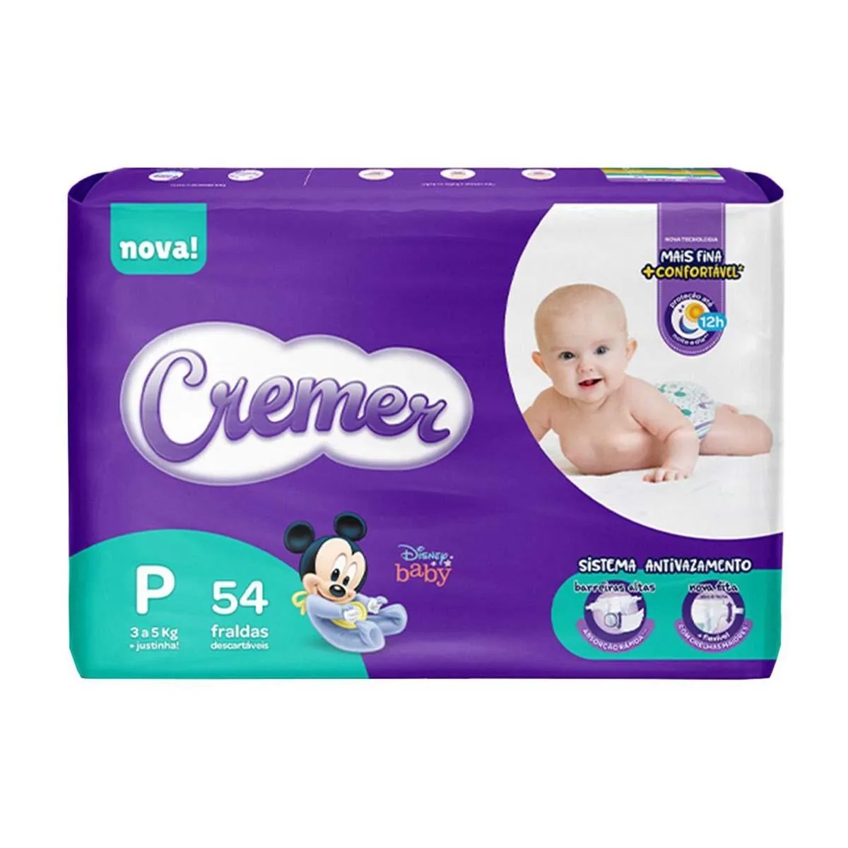 FRALDA BABY CREMER MEGA P 54U