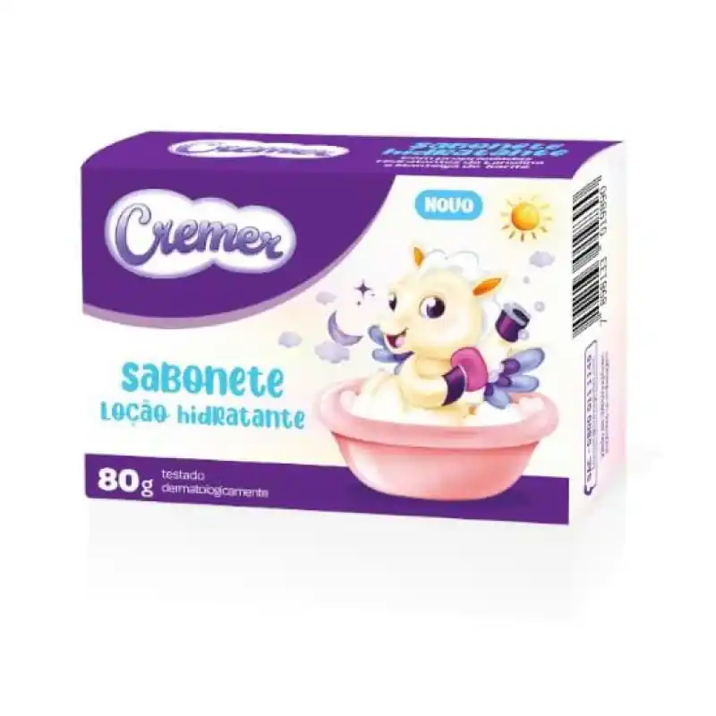 SABONETE INFANTIL CREMER LOCAO HIDRATANTE 80G