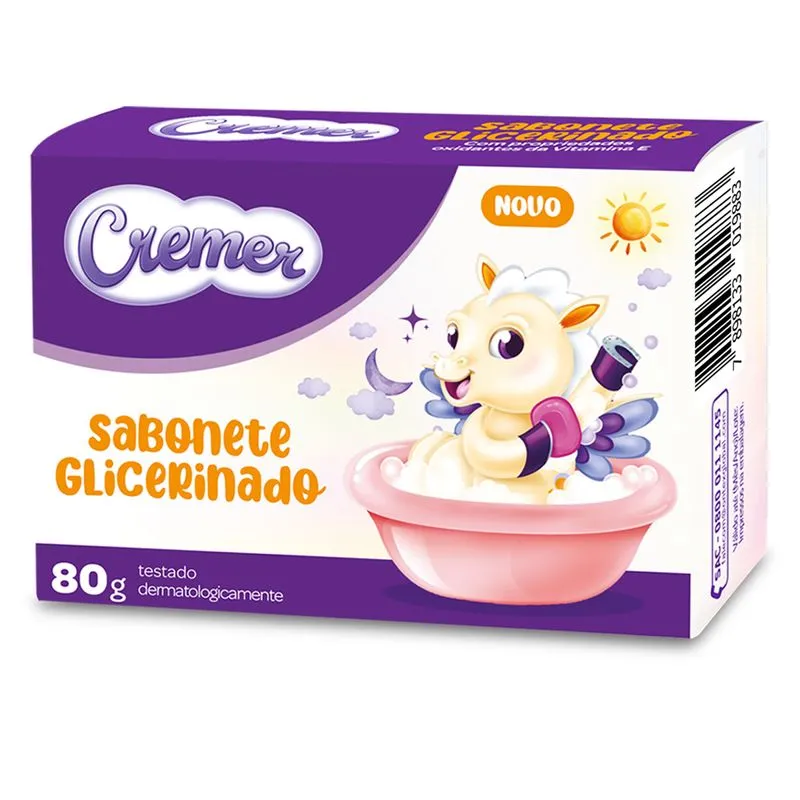 SABONETE INFANTIL CREMER GLICERINADO 80G
