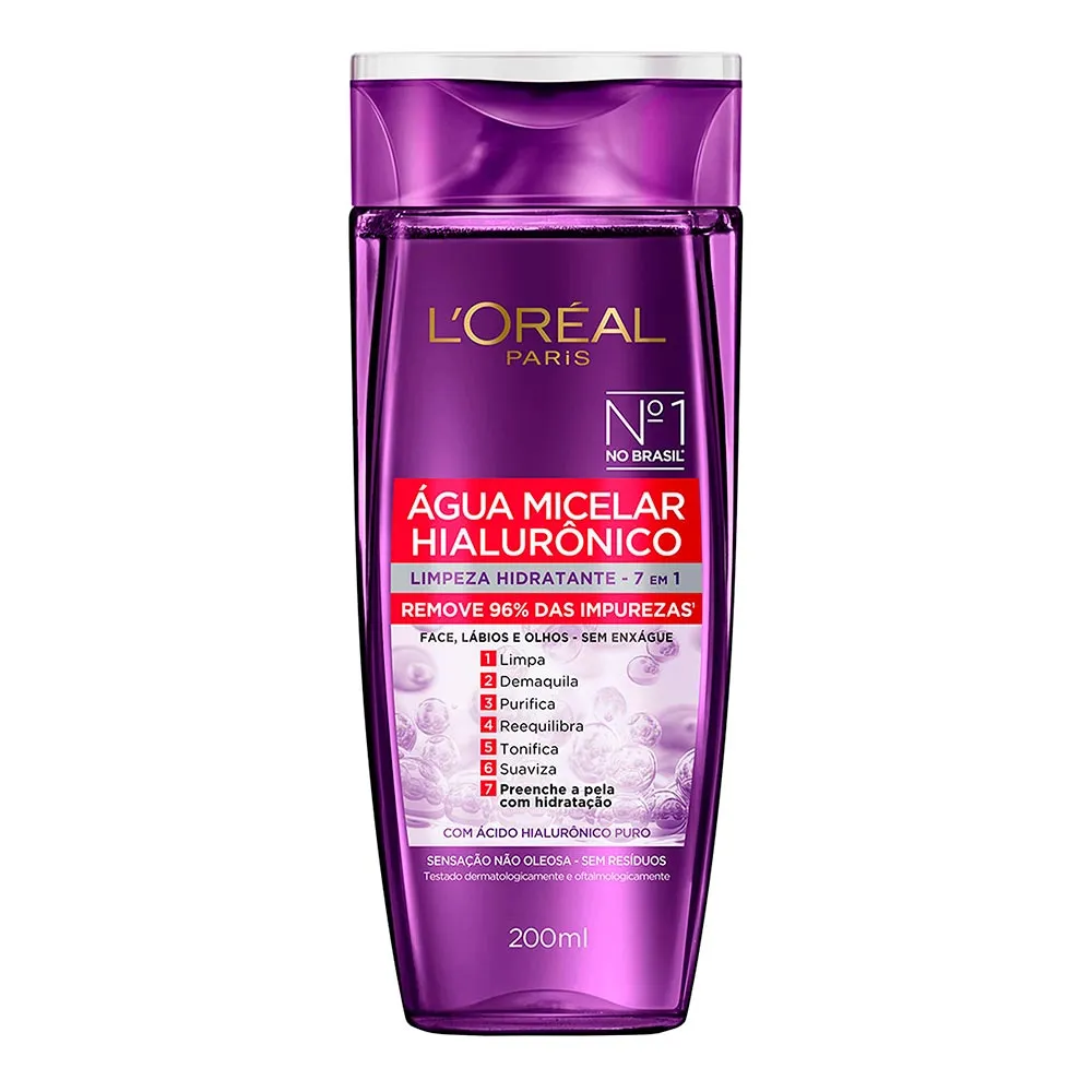 AGUA MICELAR HIALURONICO LOREAL PARIS 200ML