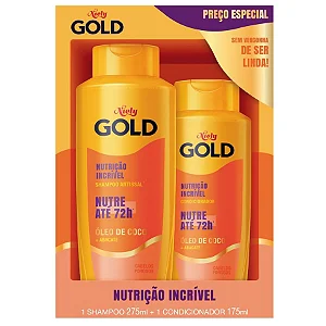 KIT SH 275ML+COND 175ML NIELY GOLD NUTRICAO INCRIVEL