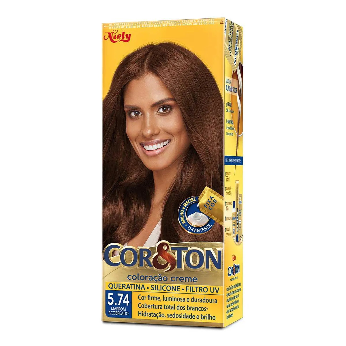 TINTURA COR E TON MARROM ACOBREADO 5.74