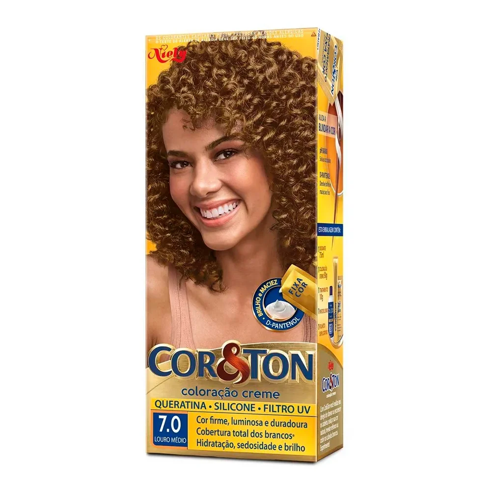 TINTURA COR E TON LOURO MEDIO 7.0
