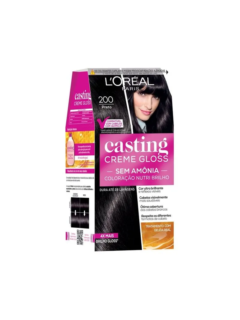 TINTURA CASTING GLOSS PRETO 200