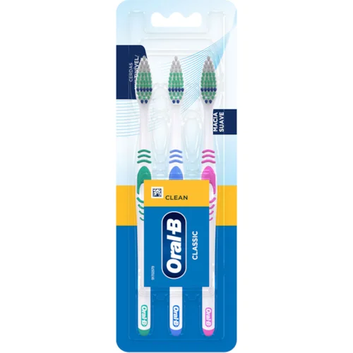ESCOVAS ORAL-B 3UN/PG2 CLEAN CLASSIC MACIA