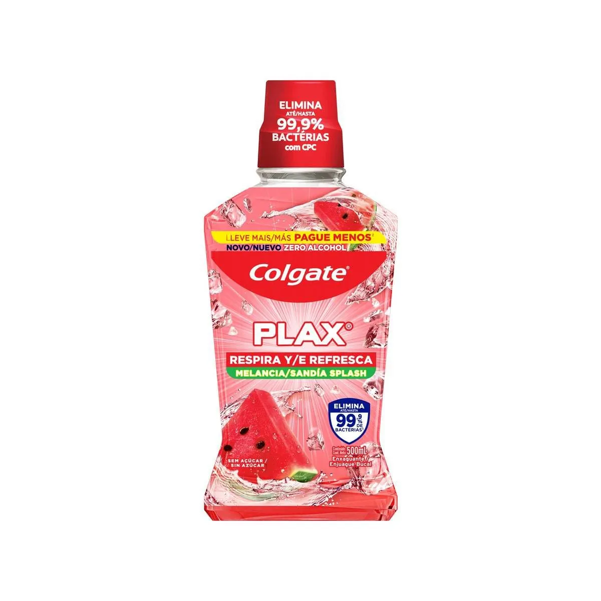 ENXAGUANTE BUCAL COLGATE PLAX MELANCIA 500ML
