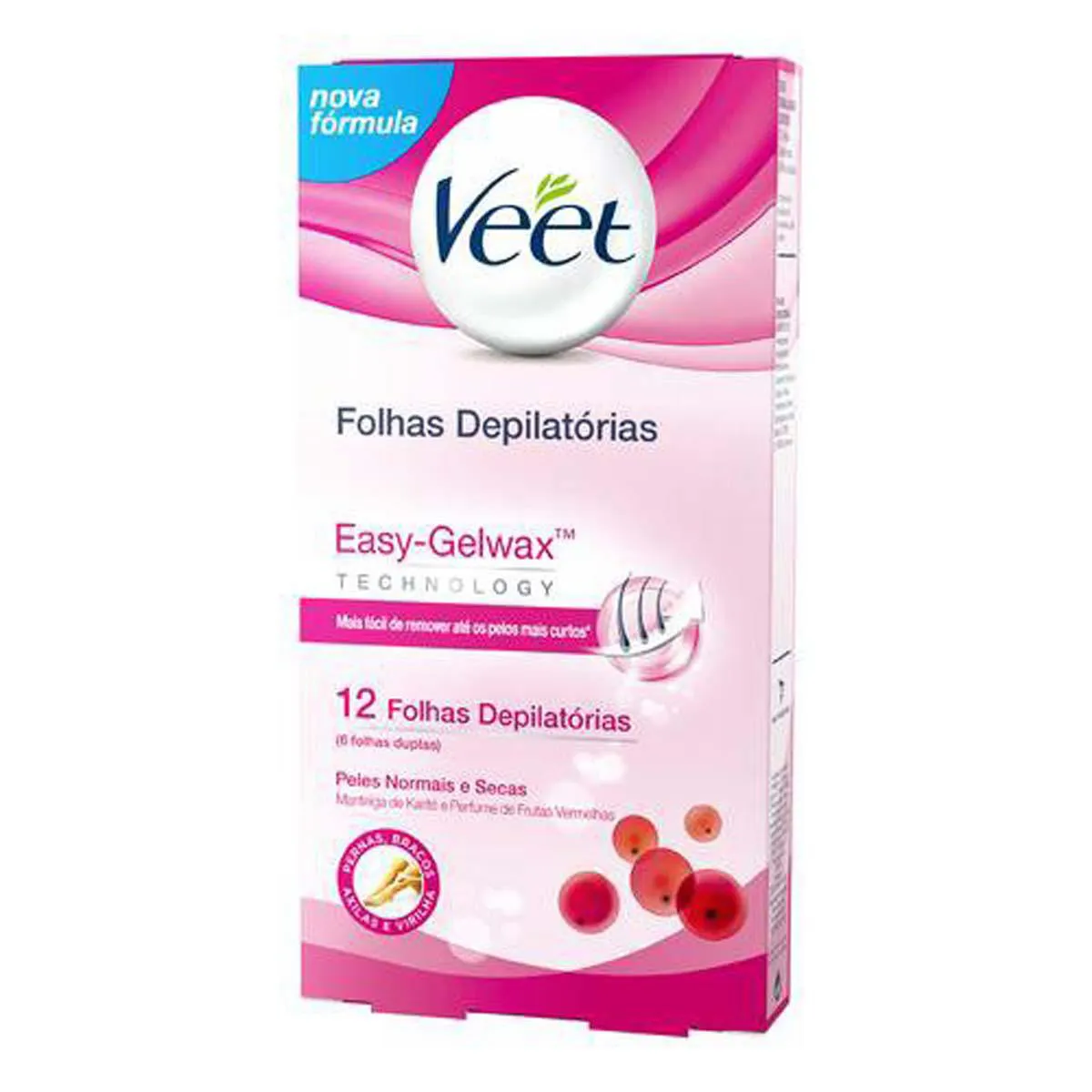 FOLHAS DEPILATORIAS VEET COM 12 FOLHAS