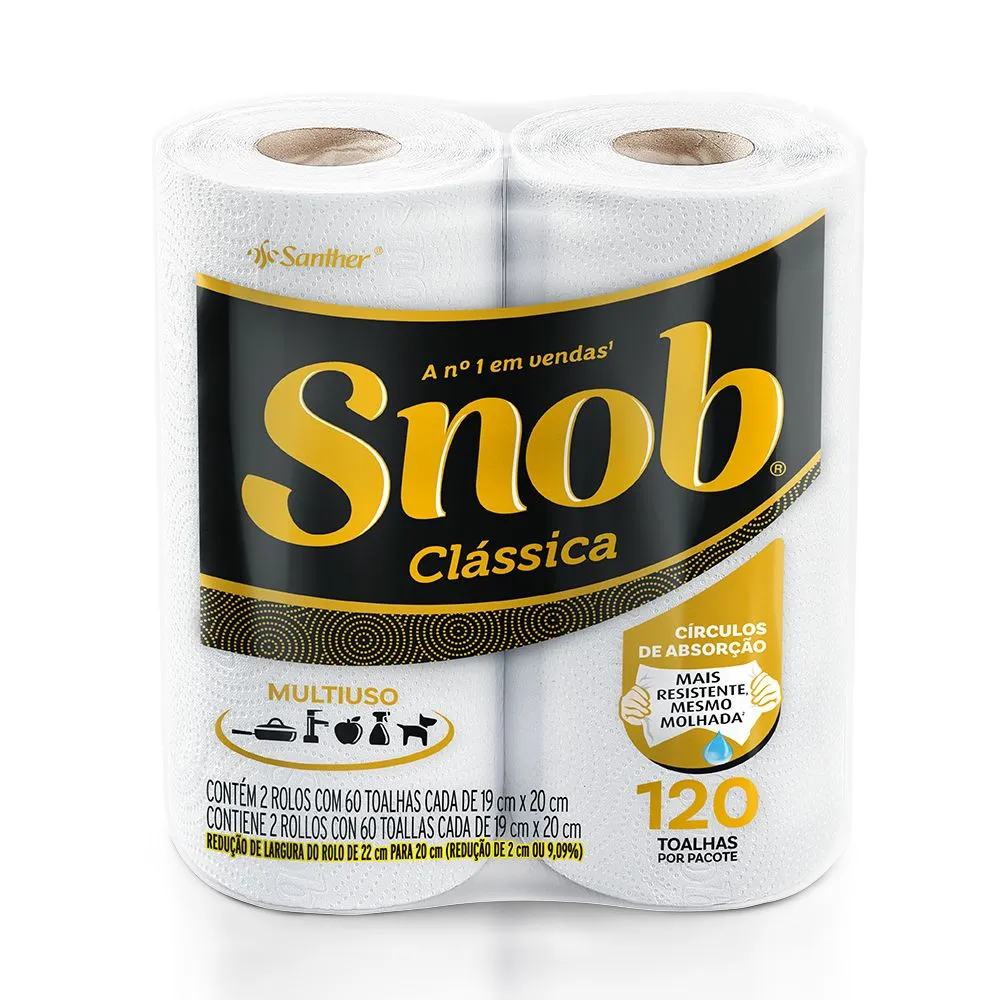 PAPEL TOALHA SNOB CLASSICA