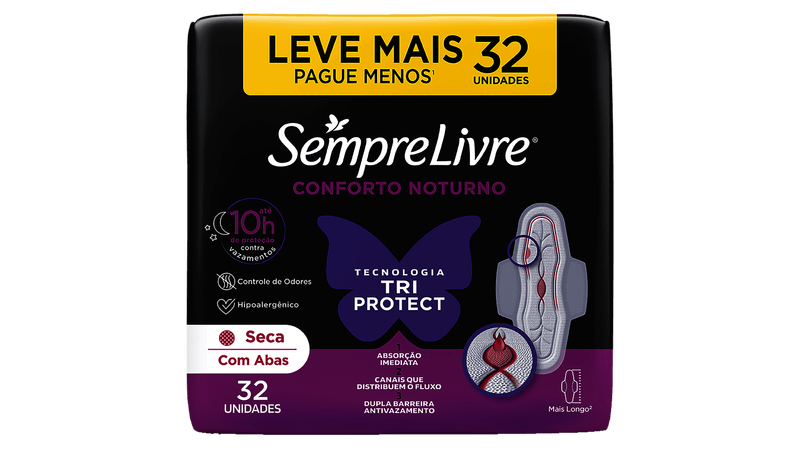 ABS C/ ABAS SEMPRE LIVRE 32U ADAPT PLUS NOTURNO SECO