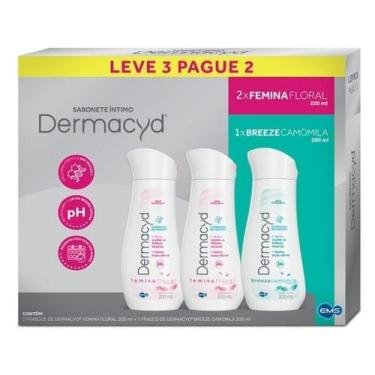 KIT SAB LIQUIDO INTIMO 200ML+SAB LIQUIDO INTIMO 100ML JASMIM DERMACYD